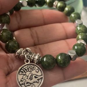Green Stone charm Bracelet